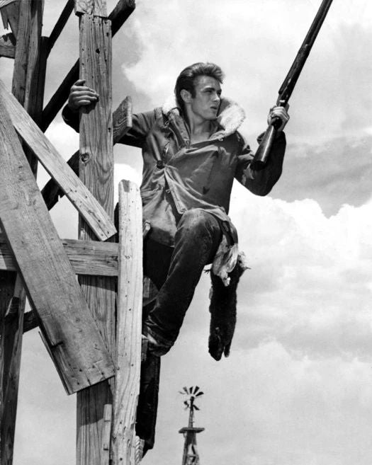 1956 American Actor James Dean 'Giant' Glossy Keychain Print Movie Keychain 1