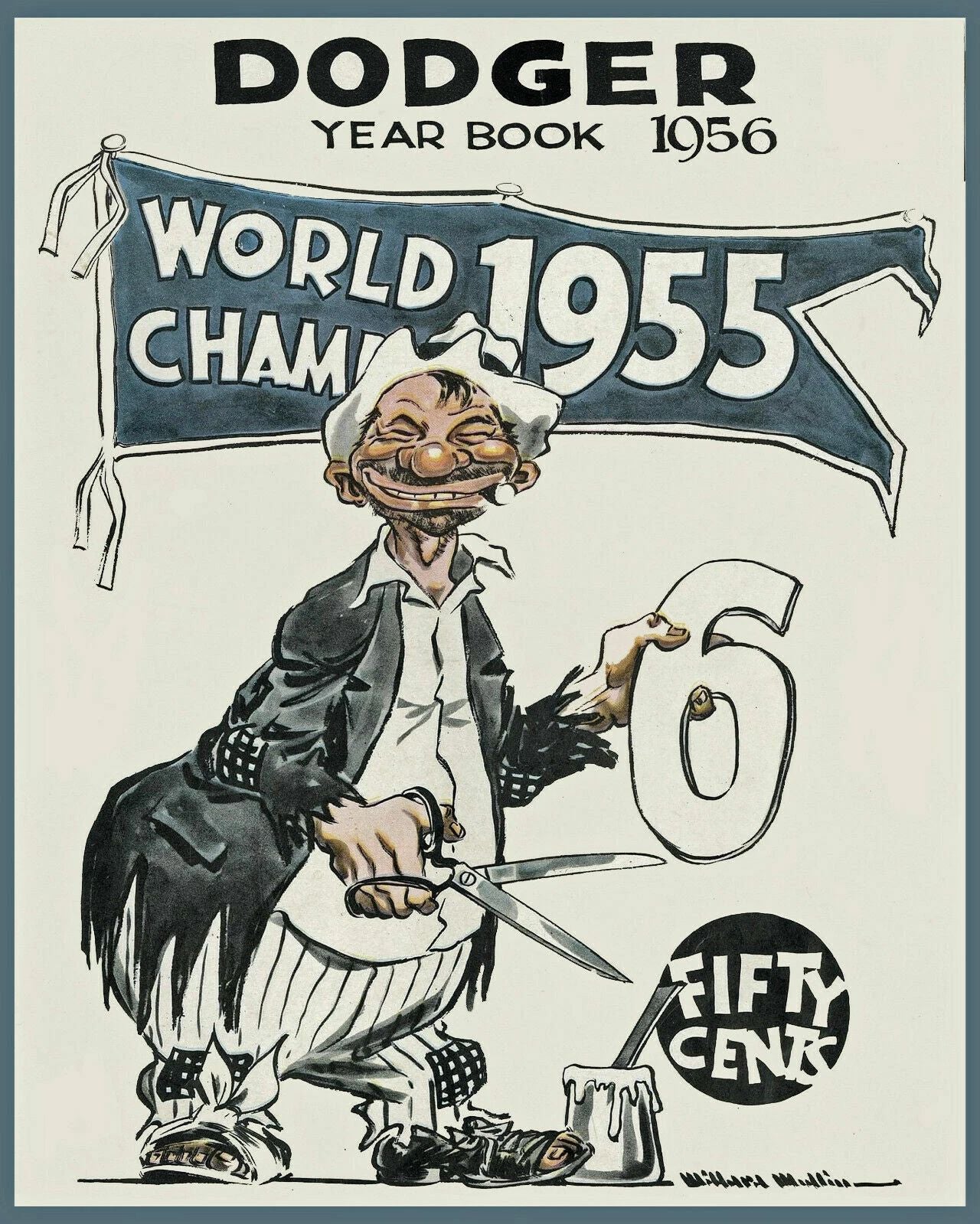 1956 Brooklyn Dodgers Photo Baseball Picture Mlb 300 Piece Jigsaw Puzzle