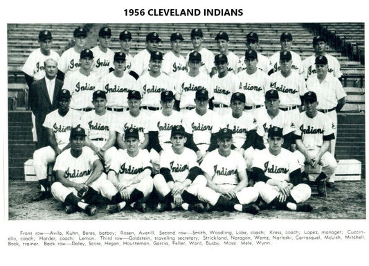 1956 Cleveland Indians Team Magnet Baseball Picture Mlb