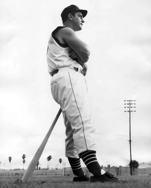 1956 Cincinnati Reds Ted Kluszewski Glossy Magnet Spring Training Print