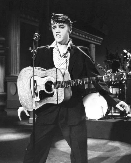 1956 Famous Singer Elvis Presley Glossy Photo Celebrity Print Rock Poster