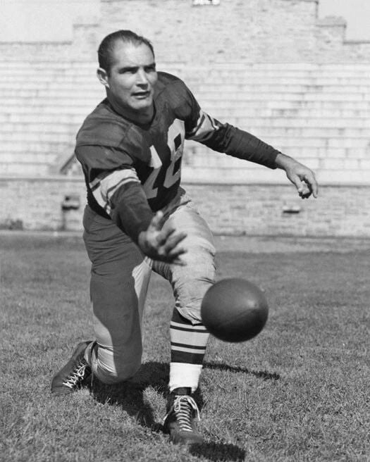 1956 Green Bay Packers Tobin Rote Glossy Magnet Nfl Football Magnet