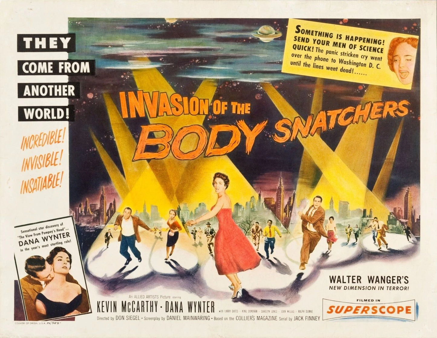 1956 Invasion Of The Body Snatchers Movie Magnet Kevin Mccarthy Aliens
