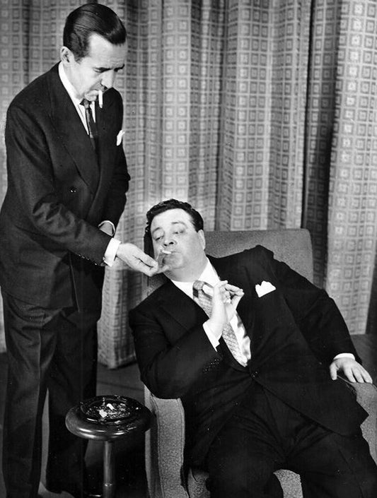 1956 Jackie Gleason & Edward R Murrow Classic Retro Vintage Picture Keychain