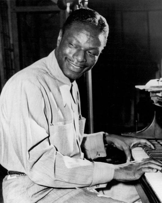 1956 Jazz Pianist Nat King Cole Magnet Musical Print Glossy Magnet