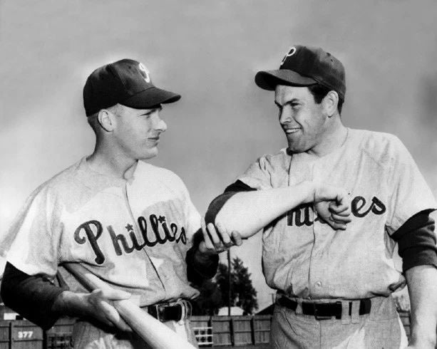 1956 Philadelphia Phillies Richie Ashburn And Robin Roberts Magnet Magnet