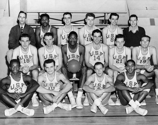 1956 University Of San Francisco Team Magnet Usf Dons Ncaa Basketball Champs