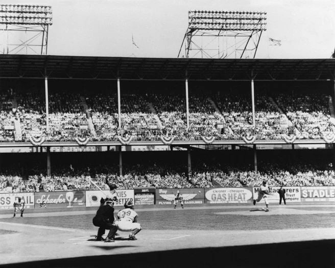 1956 World Series Brooklyn Dodgers Ebbets Field Glossy Magnet Stadium Magnet