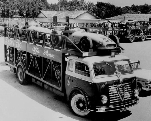 1957 Alfa Romeo Race Car Hauler Classic Historic Retro Picture Photo