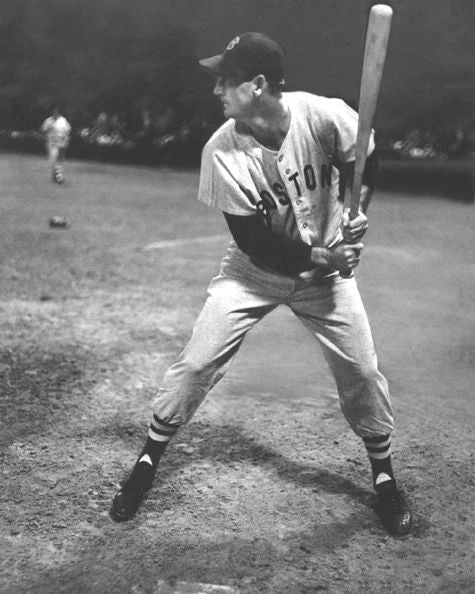 1957 Boston Red Sox Ted Williams Glossy Keychain Print Baseball Keychain