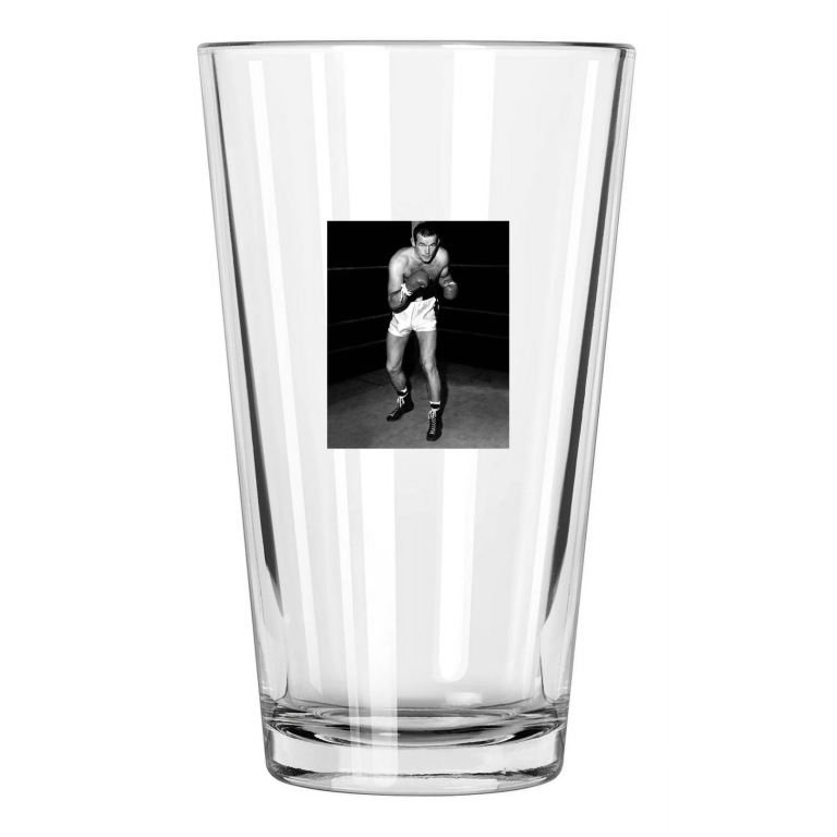 1957 Boxing Heavyweight Ingemar Johansson Pose Portrait Pint Beer Drinking Glass