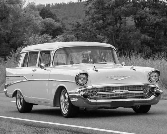 1957 Chevrolet Bel Air Station Wagon Classic Car Retro Magnet Magnet