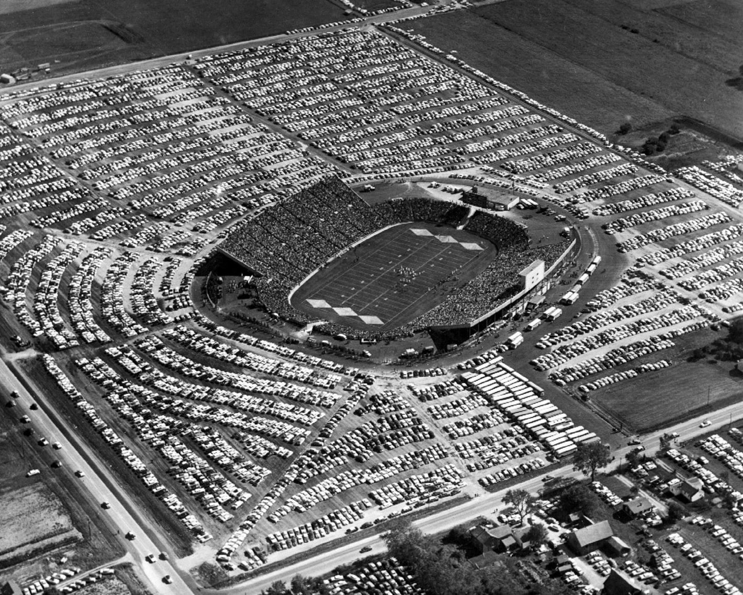 1957 Green Bay Lambeau Field Glossy Magnet New City Stadium Magnet