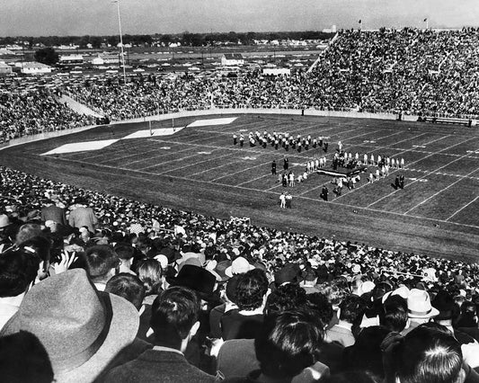 1957 Green Bay Lambeau Field Glossy Magnet Stadium Print 'Opening Day'