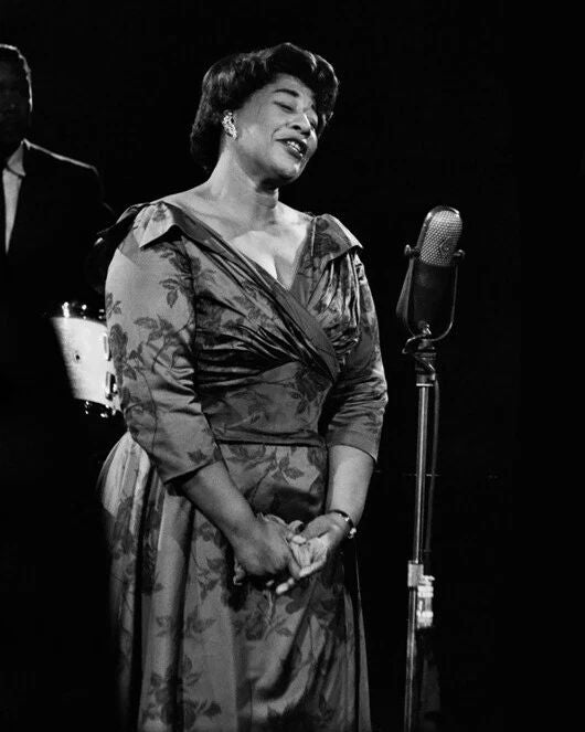 1957 Jazz Singer Ella Fitzgerald Glossy Keychain Glossy Print Lady Ella Keychain