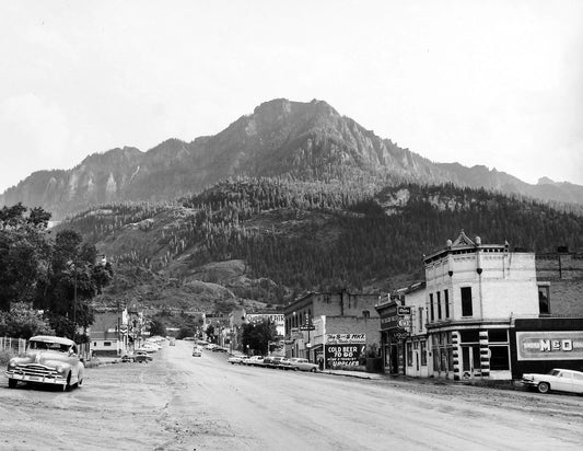 1957 Main Street Ouray Colorado Old Vintage Photo Reprint