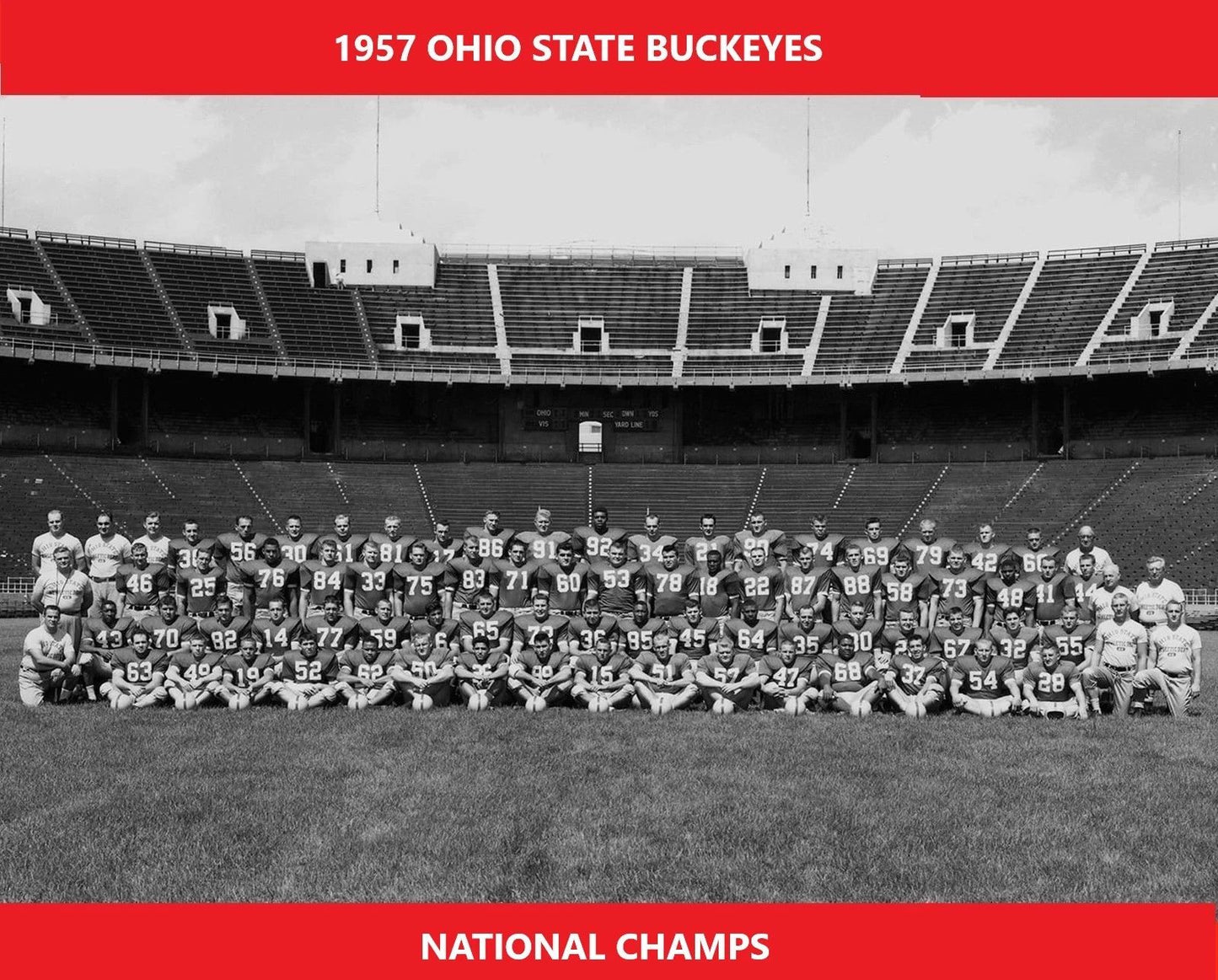 1957 Ohio State Team Buckeyes Ncaa Football National Champs 300 PCS Jigsaw