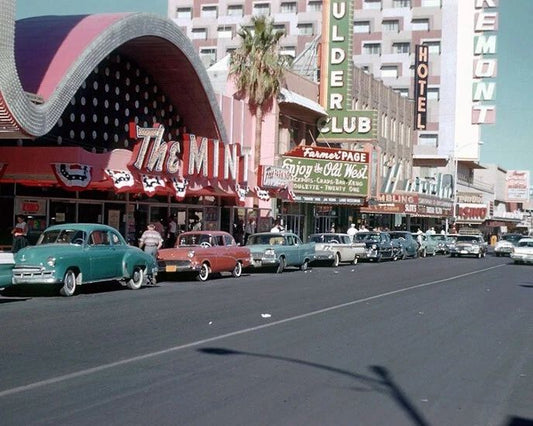 1957 The Mint Las Vegas, Nevada Glossy Magnet Casino Print Downtown Magnet 2