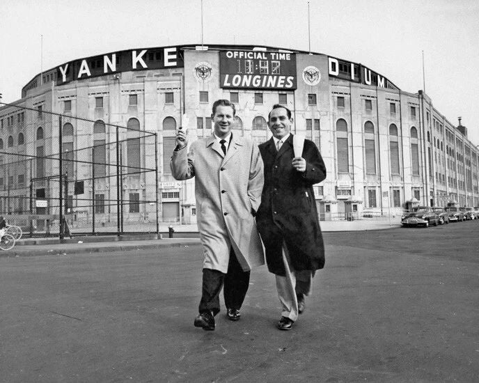 1957 Yankee Stadium Glossy Magnet New York Yankees Whitey Ford Yogi Berra