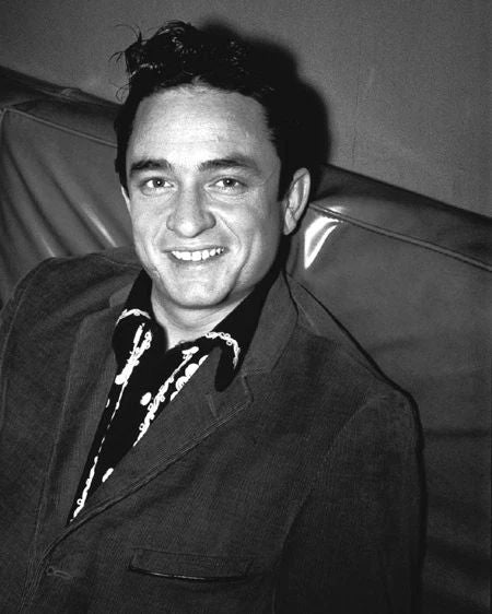 1958 American Singer Johnny Cash Glossy Magnet Country Music Print Portrait