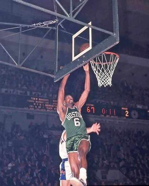 1958 Boston Celtics Bill Russell Glossy Magnet Magnet Hof 75