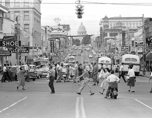 1958 Downtown Little Rock Arkansas Vintage Old Photo Reprint