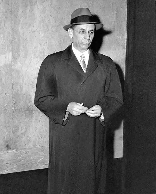 1958 Gangster, Mobster Meyer Lansky Glossy Magnet Mob Magnet