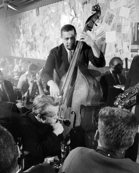 1958 Jazz Bandleader Charles Mingus Magnet Glossy Magnet Bass Music Print