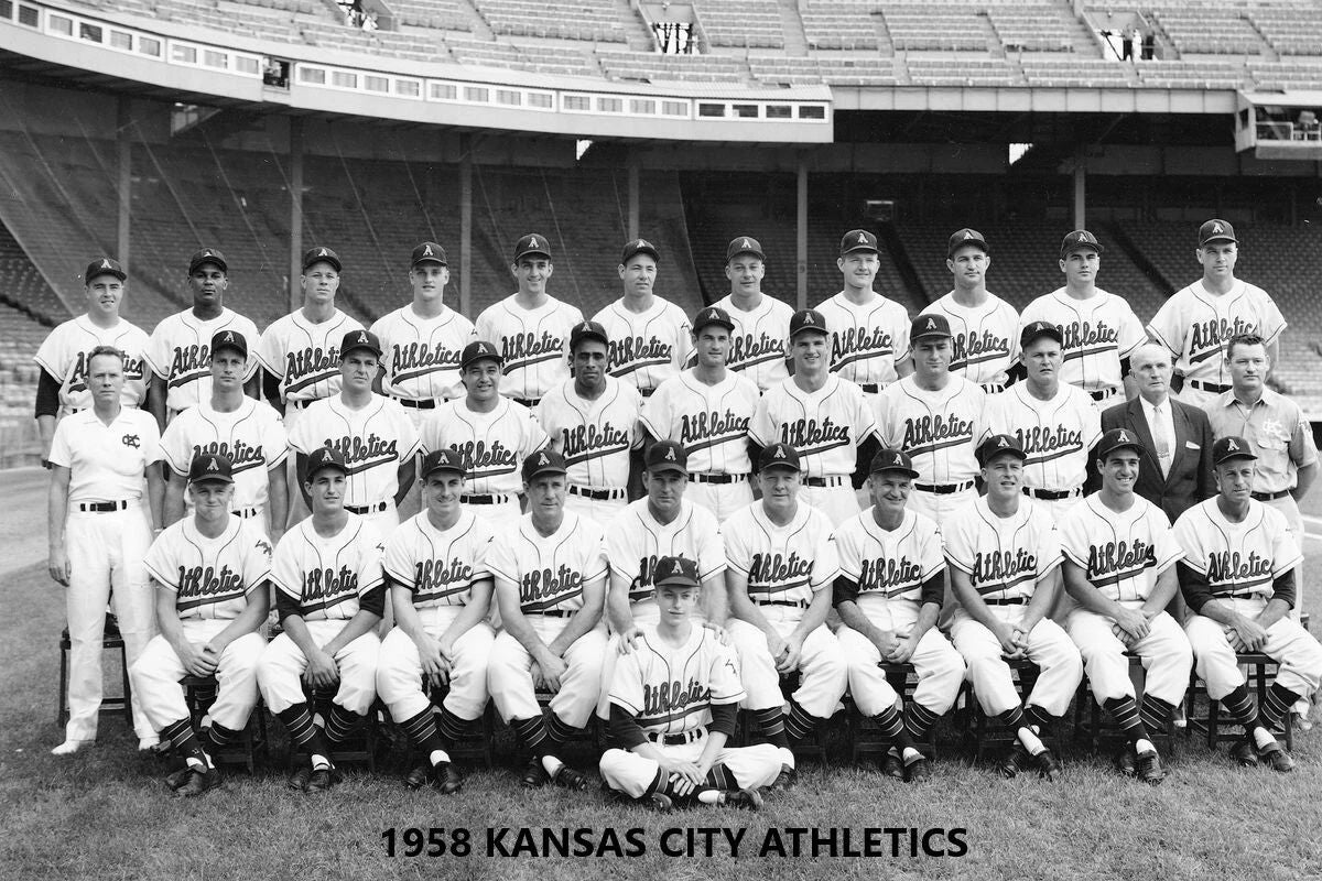 1958 Kansas City Athletics A'S Team Keychain Baseball Picture Kc Mlb