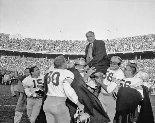 1958 Michigan Coach Bennie Oosterbaan Glossy Magnet College Football Print