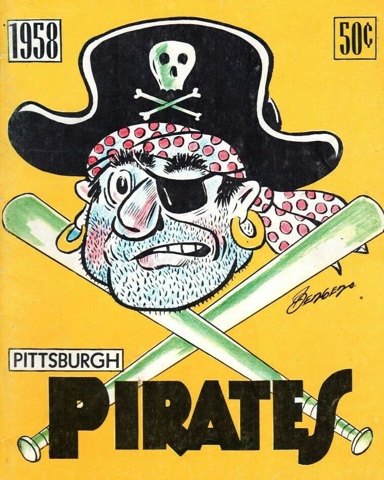 1958 Pittsburgh Pirates Keychain Baseball Score Card Picture Mlb