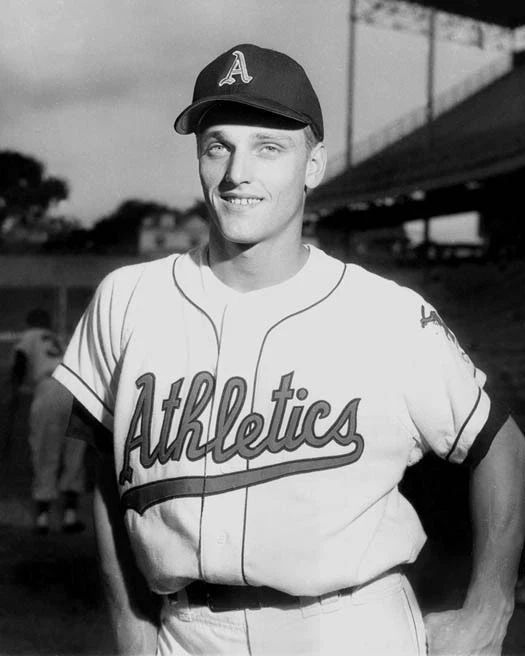 1958 Roger Maris Glossy Keychain Kansas City Athletics Print Baseball Keychain