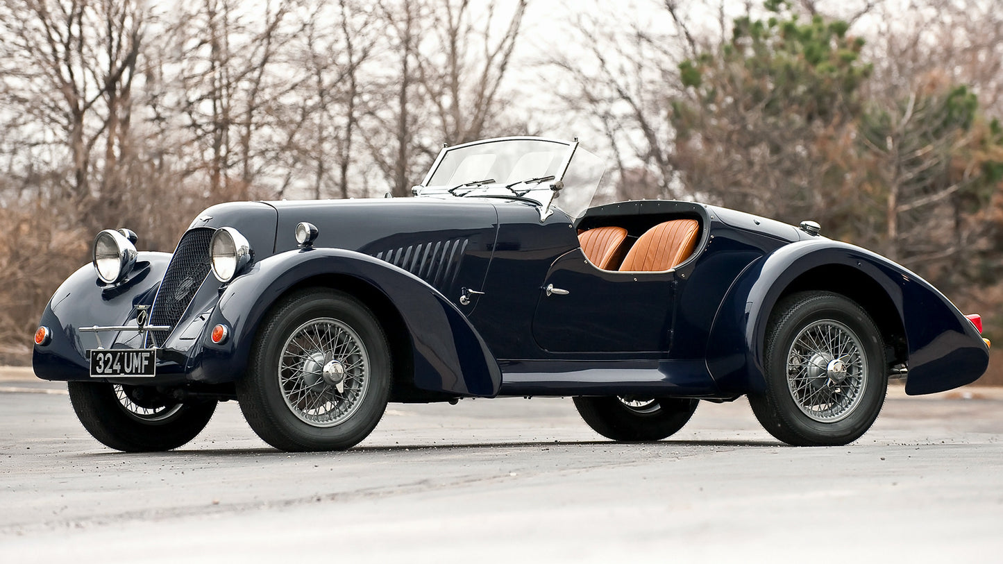 Aston Martin Jaguar C Type Roadster Hd Art Print Poster
