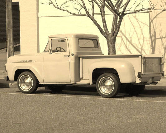 1959 Ford F 100 Pickup Truck Classic Car Retro Picture Photo