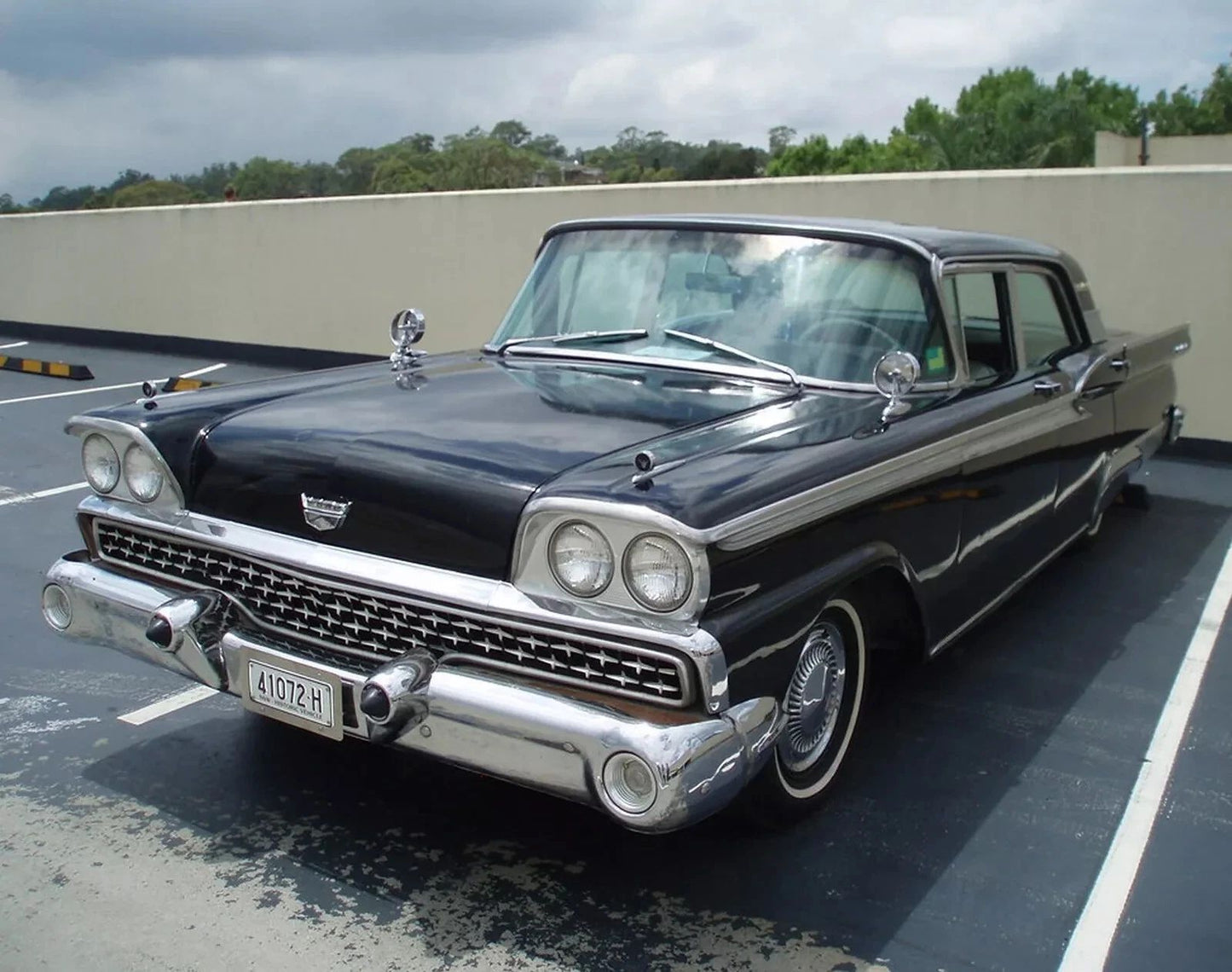 1959 Ford Fairlane 500 Galaxie Classic Retro Car Magnet Magnet