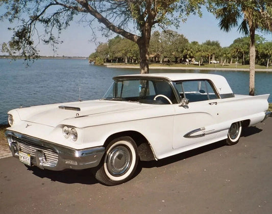 1959 Ford Thunderbird Classic Retro American Car Picture Keychain