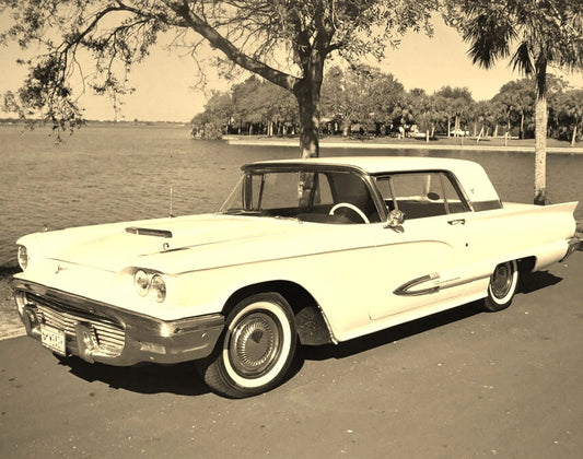 1959 Ford Thunderbird Classic Retro Vintage American Car Picture Photo