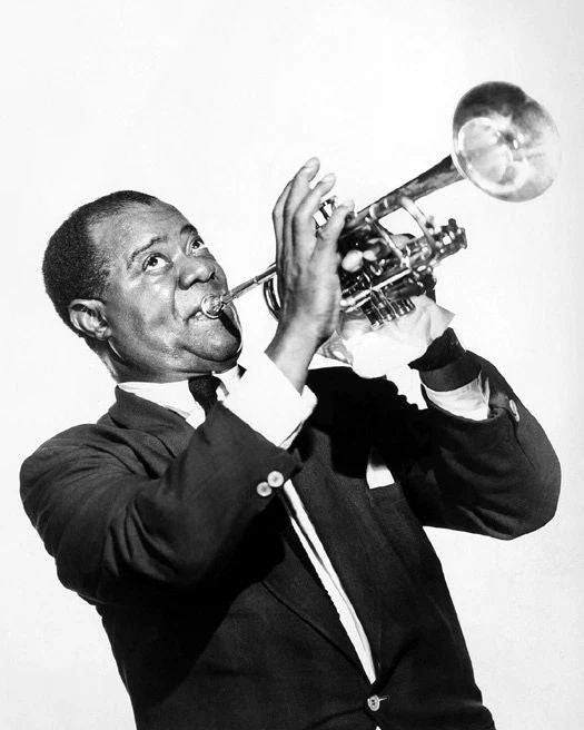 1959 Jazz Louis Armstrong Glossy Magnet Music Print Trumpet Magnet