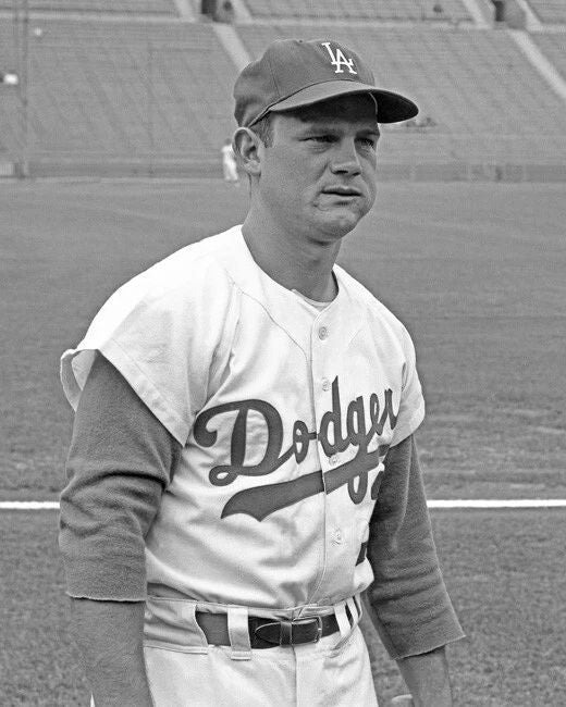 1959 Los Angeles Dodgers Don Zimmer Glossy Magnet Baseball Magnet