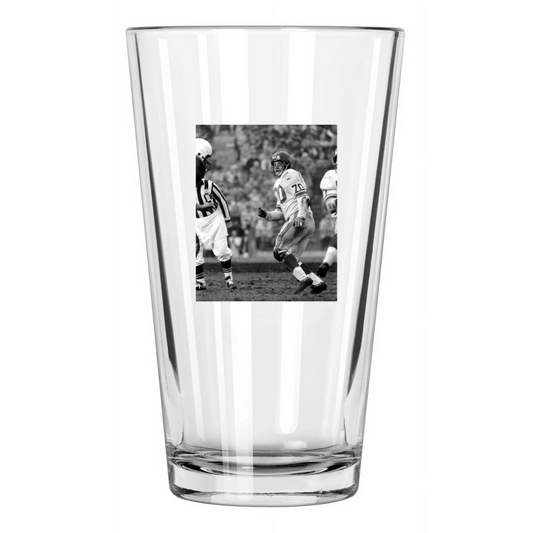 1959 New York Giants Sam Huff Photo Football Hof 82 Pint Beer Drinking Glass