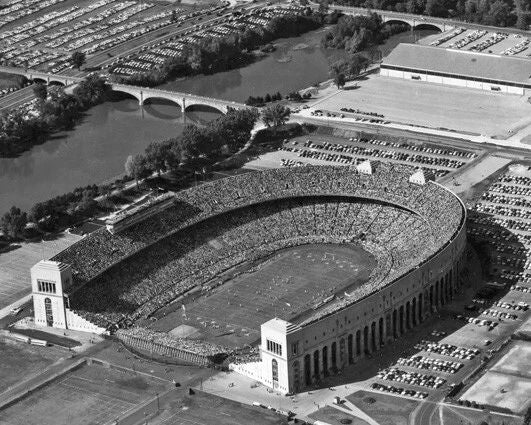 1959 Ohio Stadium Glossy Photo Print Aerial Poster Ohio State Buckeyes