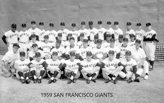 1959 San Francisco Giants Team Photo Baseball Picture Mlb