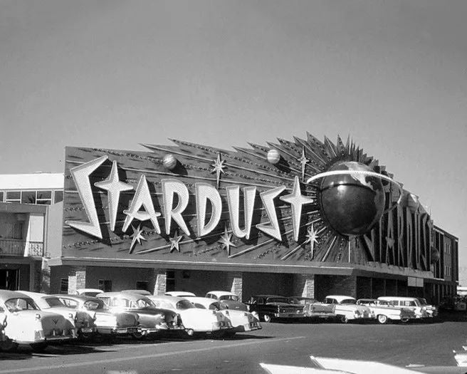 1959 Stardust Las Vegas Glossy Keychain Casino And Resort Print Strip Keychain