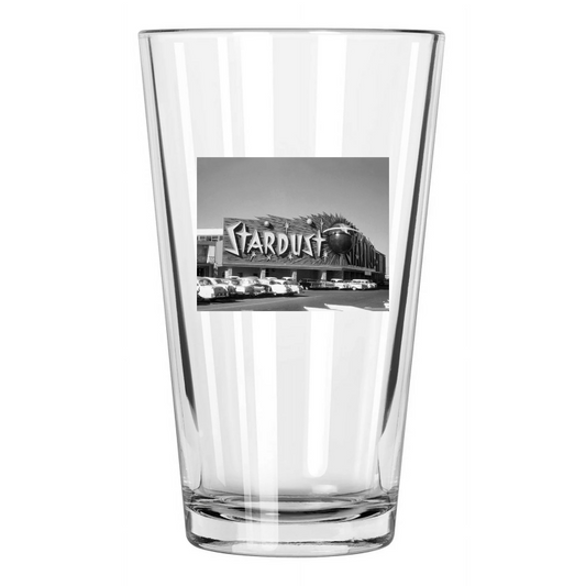 1959 Stardust Las Vegas Photo Casino And Resort Strip Pint Beer Drinking Glass