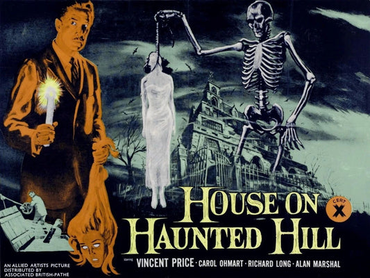 1959 The House On Haunted Hill Movie Poster Print Vincent Price Carol Ohmart