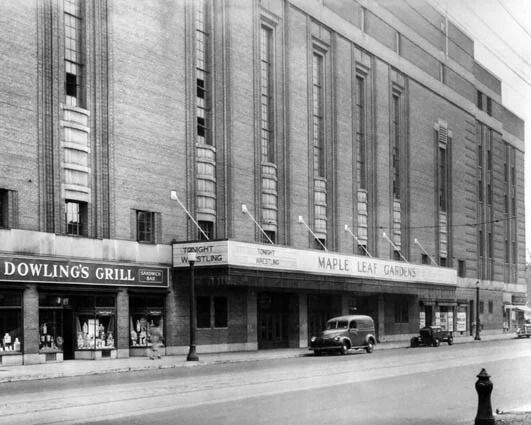 1959 Toronto Maple Leaf Gardens Photo Hockey Arena Print Glossy Poster