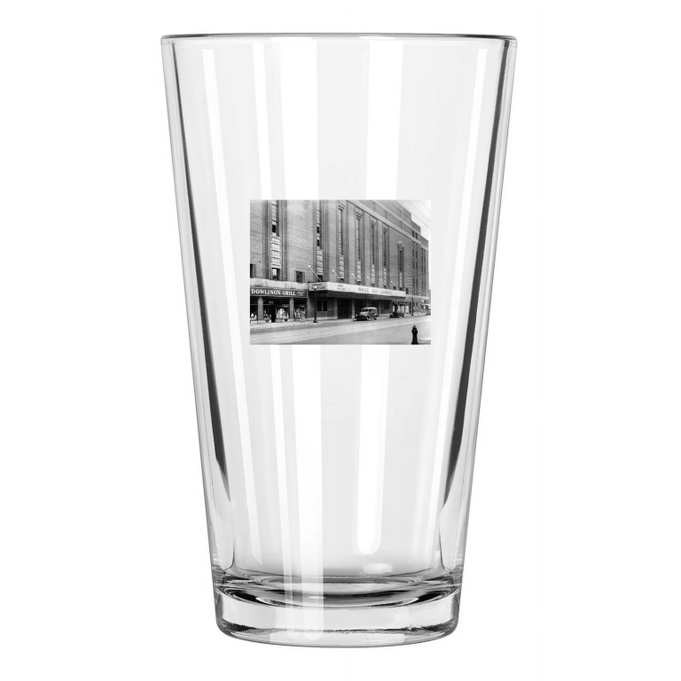 1959 Toronto Maple Leaf Gardens Photo Hockey Arena Pint Beer Drinking Glass