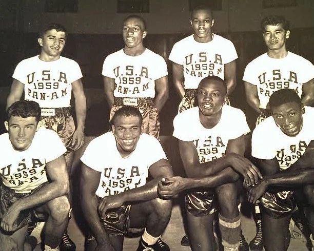 1959 Us Pan Am Team Magnet Boxing Picture Bob Foster