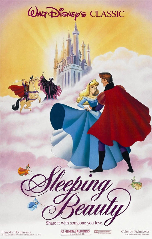 1959 Walt Disneys Sleeping Beauty Movie Keychain Princess Aurora Phillip