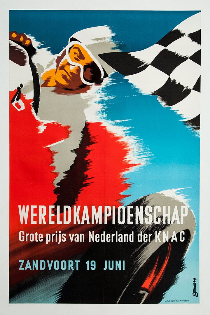 1959 Wereldkampioenschap Vintage Grand Prix Auto Racing Magnet
